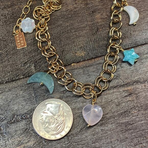 NEW FP x Luna Norte Celestial Quartz Layering Necklace - Picture 9 of 9